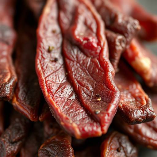 Biltong: Air-dried, cured meat, a popular South African snack.